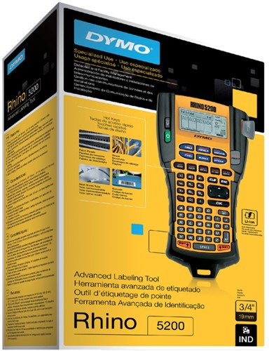 Labelprinter Dymo Rhino 5200 abc 19mm geel 1 Stuk-1