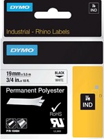 Labeltape Dymo Rhino industrieel polyester 19mm wt 1 Stuk