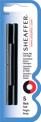 Inktpatroon Sheaffer skrip classic zwart 5 Stuk