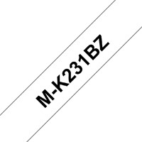 Labeltape Brother Ptouch MK231 12mm wit 1 Stuk