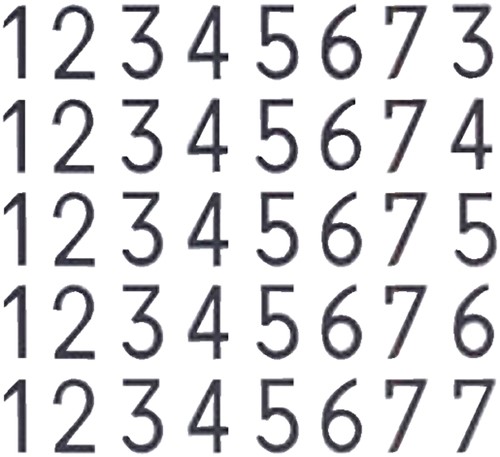 NUMEROTEUR REINER B2 13043 METAAL 6 RADEER 5.5MM 1 Stuk-2
