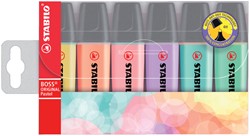 Markeerstift STABILO BOSS 70/6 6st pastel assorti 6 Stuk