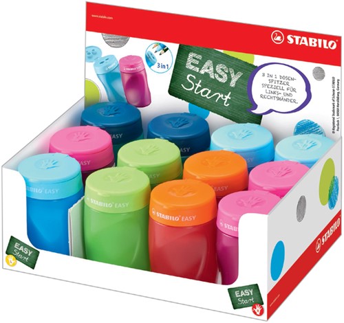 Puntenslijper STABILO Easy 4500/12 ass 1 Stuk