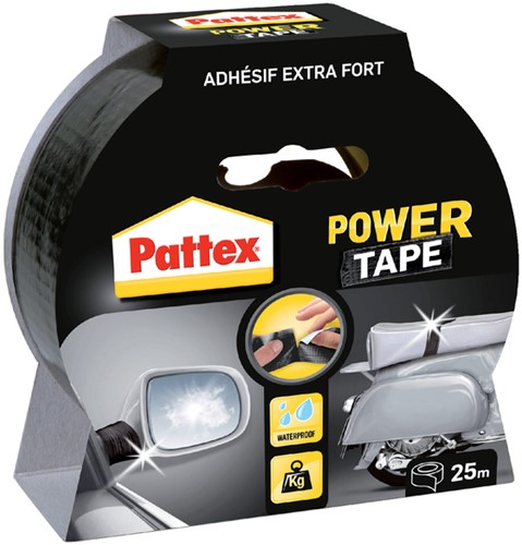 Plakband Pattex 50mmx25m power tape zwart 1 Rol-2