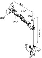 Monitorarm Neomounts D935 10 30 inch klem zgs 1 Stuk-2