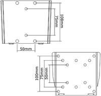 Monitor wandsteun Neomounts W25 10 30 inch zilver 1 Stuk-2