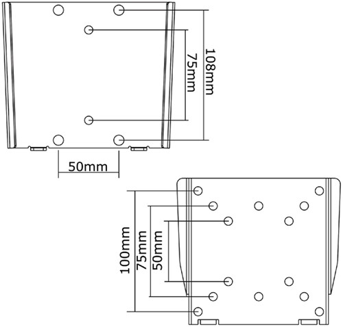 Monitor wandsteun Neomounts W25 10 30 inch zilver 1 Stuk-2