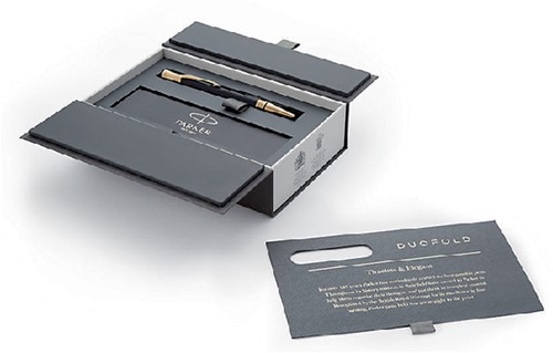 Balpen Parker Duofold Classic GT M zwart 1 Stuk-1