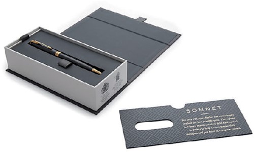 Balpen Parker Sonnet GT M lak zwart 1 Stuk-1
