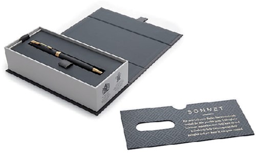 Balpen Parker Sonnet GT M mat lak zwart 1 Stuk-1