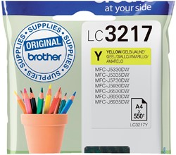Inktcartridge Brother LC-3217Y geel 1 Stuk