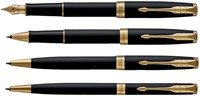 Rollerpen Parker Sonnet GT F mat zw 1 Stuk-1
