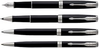 Rollerpen Parker Sonnet CT F mat zwart 1 Stuk-1