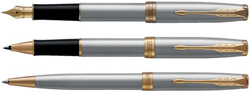 Balpen Parker Sonnet GT M roestvrij staal 1 Stuk-3