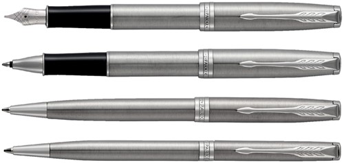 Balpen Parker Sonnet CT M roestvrij staal 1 Stuk-3