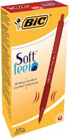 Balpen Bic soft feel clic M rood 1 Stuk-2