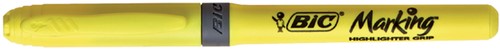 Markeerstift Bic brite liner grip geel 1 Stuk-2