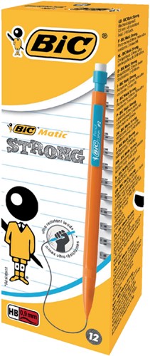 Vulpotlood Bic Matic strong HB 0.9mm oranje 3 Stuk