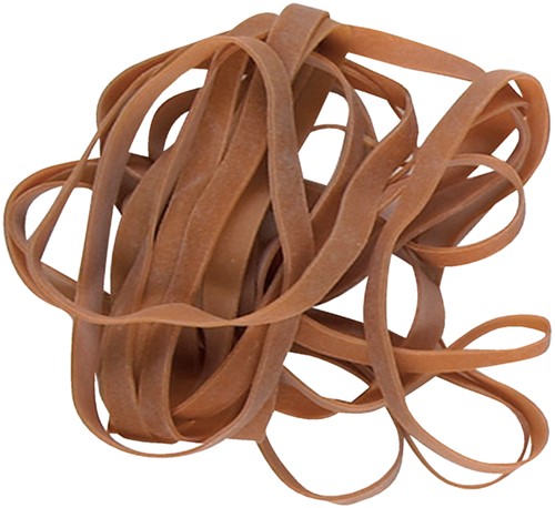 Elastiek Standard 32 80x2.5mm 500gr 1000st bruin 500 Gram