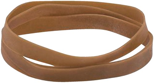 Elastiek Standard 107 180x16mm 500gr 70st bruin 500 Gram