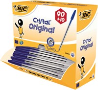 Balpen Bic Cristal M blauw 100 Stuk-2
