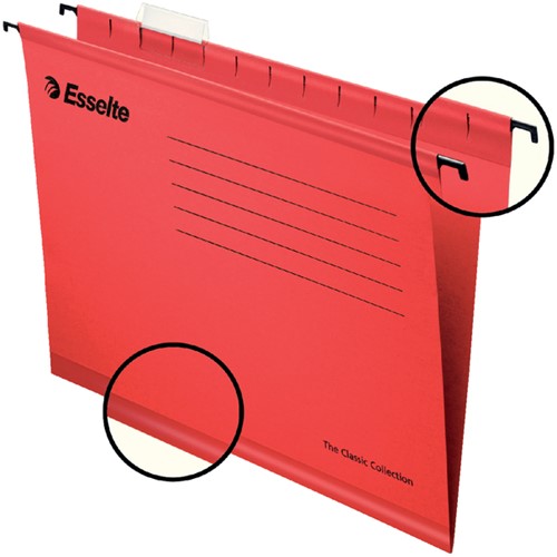 Hangmap Esselte Classic folio V-bodem 345x240mm rd 1 Stuk