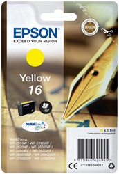 Inktcartridge Epson 16 T1624 geel 1 Stuk