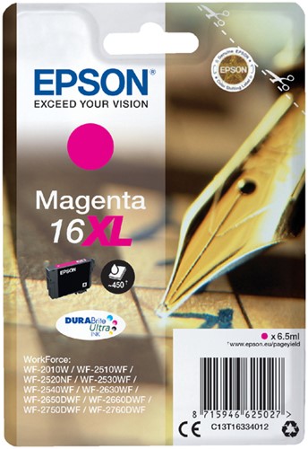 Inktcartridge Epson 16XL T1633 rood 1 Stuk