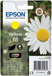 Inktcartridge Epson 18 T1804 geel 1 Stuk