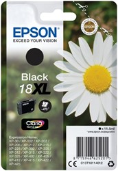 Inktcartridge Epson 18XL T1811 zwart 1 Stuk