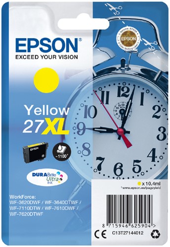 Inktcartridge Epson 27XL T2714 geel 1 Stuk