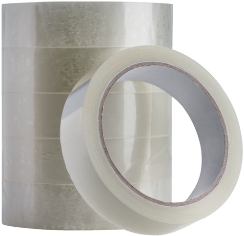 Plakband Quantore 25mmx66m grote kern tr 1 Stuk