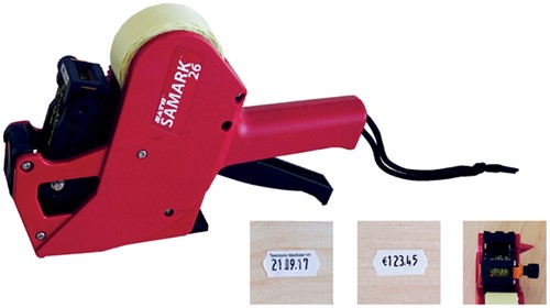 Etiketteertang Sato Samark 26 L6 1 regel 12x26mm 1 Stuk