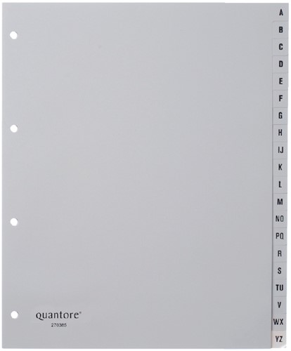 Tabblad Quantore A4 4r pp a-z extra breed grijs 1 Set