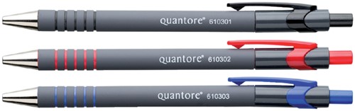 Balpen Quantore grip drukknop zwart 1 Stuk-2