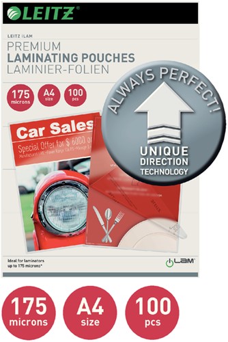 Lamineerhoes Leitz iLAM A4 2x175micron 100 Stuk-2