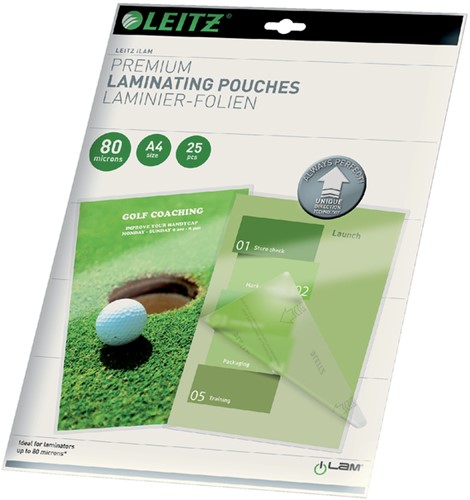 Lamineerhoes Leitz iLAM A4 2x80micron 25 Stuk