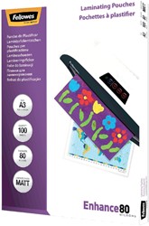 Lamineerhoes Fellowes A3 2x80micron mat 100 Stuk