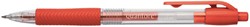 Gelschrijver Quantore grip drukknop 0.5mm rood 1 Stuk
