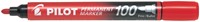 Viltstift PILOT SCA-100 rond F rood 1 Stuk