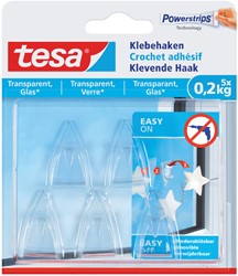 Klevende haak tesa 0.2kg transparant 5 Stuk