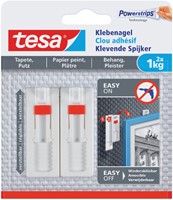 Klevende spijker tesa behang pleister 1kg verstelb 2 Stuk