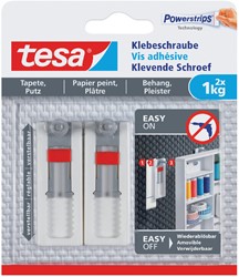 Klevende schroef tesa behang pleister 1kg verstelb 2 Stuk