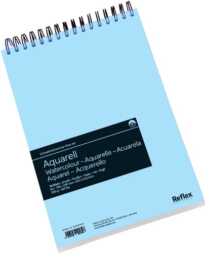 Aquarelblok Schoellershammer A4 spiraal 30v 300gr 30 Vel