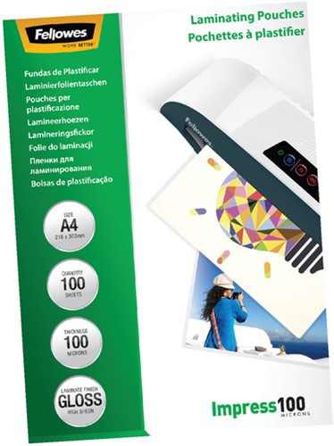 Lamineerhoes Fellowes A4 2x100micron 100 Stuk-2