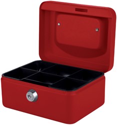 Geldkist Quantore 150x115x80mm rood 1 Stuk