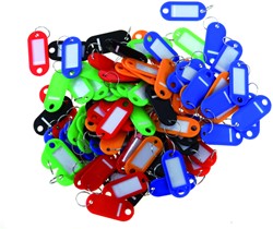 Sleutellabel Pavo kunststof assorti 100 stuks 100 Stuk