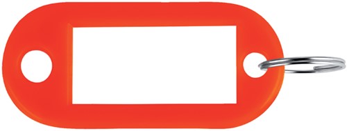 Sleutellabel Pavo kunststof rood 100 stuks 100 Stuk
