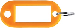 Sleutellabel Pavo kunststof oranje 100 stuks 100 Stuk
