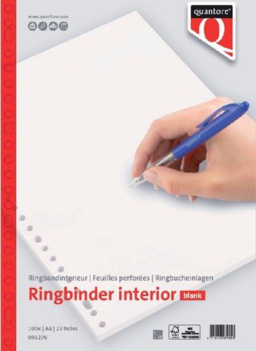 Interieur Quantore A4 23-gaats blanco 100vel 1 Stuk